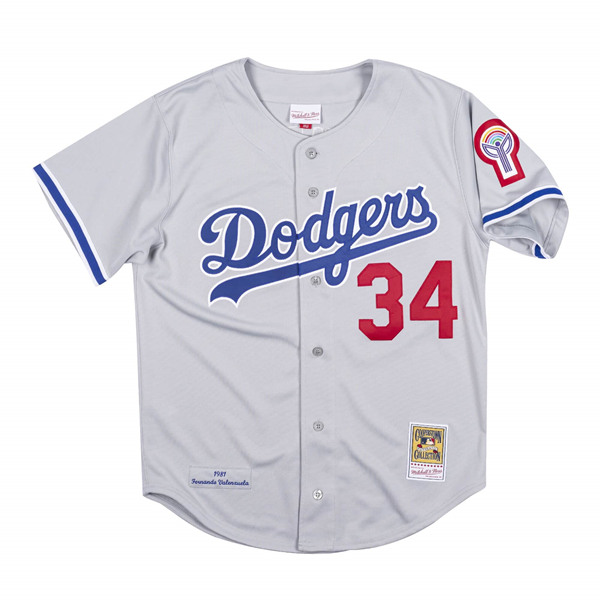 Men's Los Angeles Dodgers ACTIVE PLAYER Custom Gray Cool Base Stitched Baseball Jersey